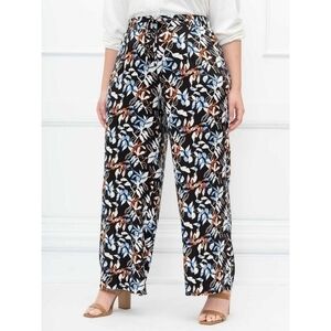 28 • Eloquii Elements • Printed Wide Leg Pants